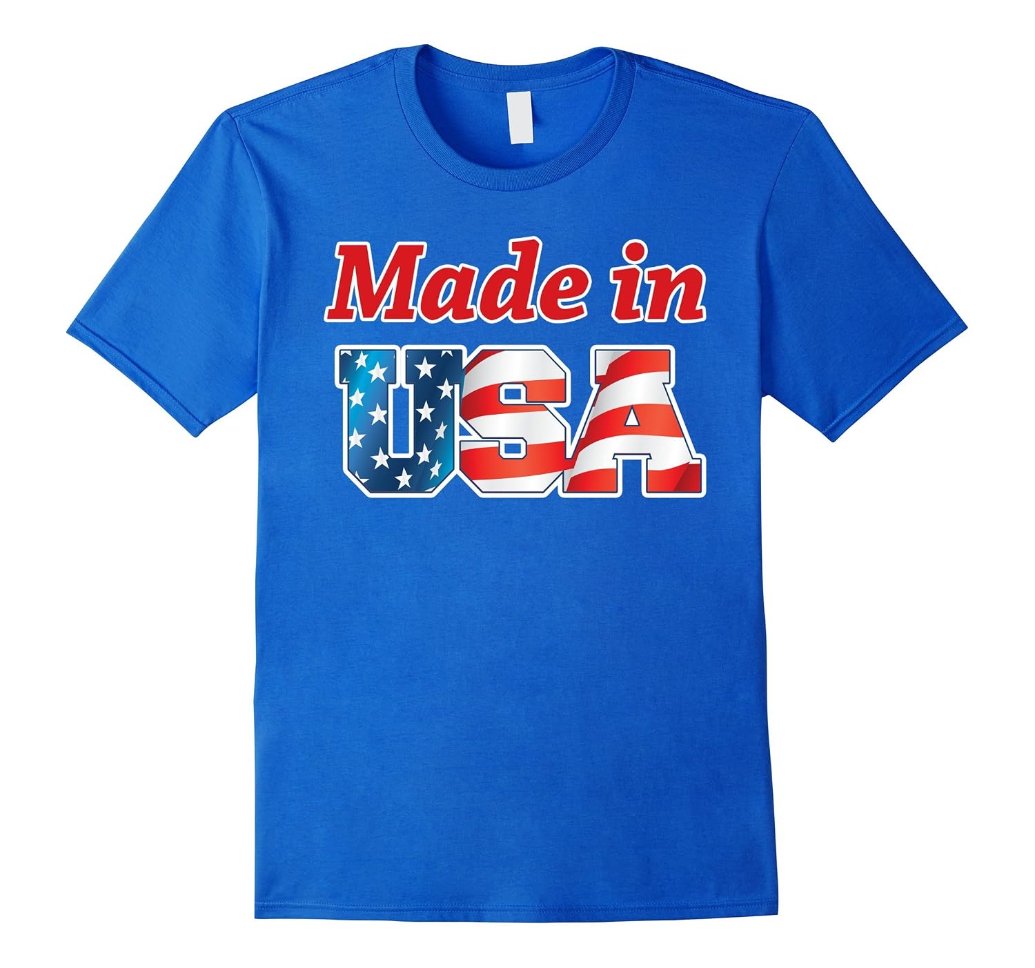 zany brainy: made in usa | patriotic t-shirt 皇室蓝 male medium
